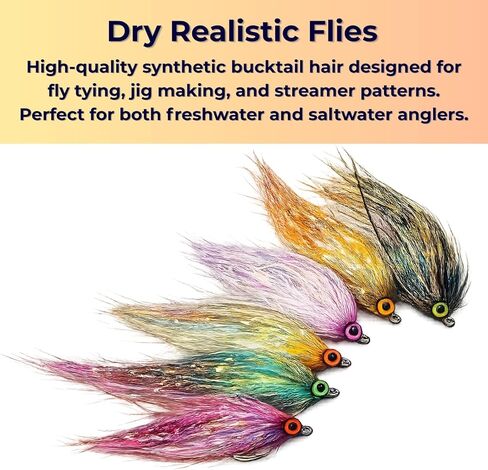 Fly Tying Materials - 13 Colors Holographic Flashabou Tinsel 0.3mm Flash Sparkle Fibers for Trout Tube Flies & Streamers in Saudi Arabia