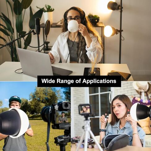 Yongnuo COB Light Diffuser Silicone Diffuser ملحق إضاءة ناعم متوافق مع YONGNUO YN150 YN150S YN150 Ultra YN150 Li Video Light in Kuwait