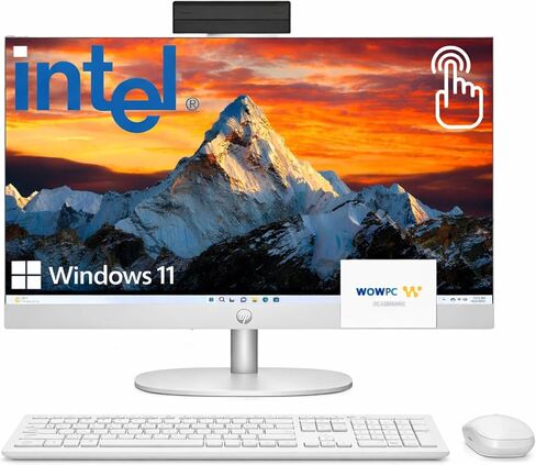 HP 24 23.8" FHD Touchscreen All-in-One Desktop Computer for Office, Latest 13th Gen Intel Core i5 CPU (Beats i7-1250U), 32GB RAM, 1TB PCIe SSD, HDMI, Wi-Fi, Business AIO, Wireless KB&Mouse, Win 11 in Saudi Arabia