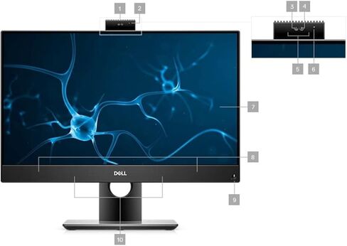 ديل اوبتيبلكس 7480 ايه آي أو | 23.8 بوصة 1920x1080 FHD | Core i5-10500 - محرك الأقراص الصلبة SSD سعة 256 جيجابايت - ذاكرة الوصول العشوائي 8 جيجابايت | 6 مراكز بسرعة 4.5 جيجاهرتز Win 11 Pro أسود (متجدد) in Kuwait