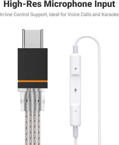 Fosi Audio D2 USB C to 3.5mm Audio Adapter Dongle, DAC Amp for IM4 Wired IEM Earbuds, Headphone Jack Adapter with Mic Support, Type C Male to 3.5mm Female, 32bit/384kHz in Saudi Arabia