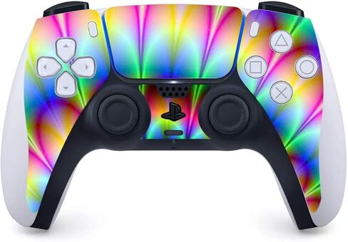 ITS A Skin Skins متوافقة مع إصدار قرص وحدة التحكم Sony Playstation 5 - غطاء ملتف لملصقات واقية - Trippy Hologram Dizzy in Saudi Arabia