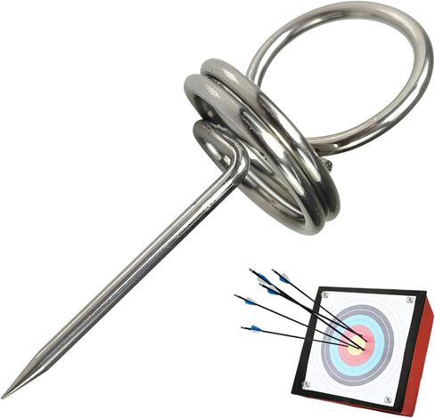 THREE ARCHERS Archery Target Pins 304 Stainless Steel –Universal Fit for EVA Foam/XPE/BagTargets-Target Pins with Ergonomic Finger Loop in Saudi Arabia