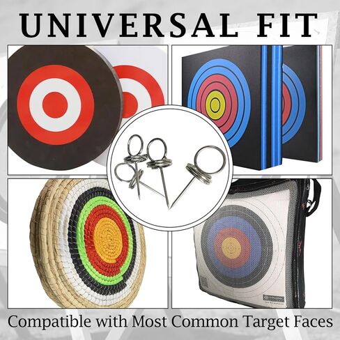 THREE ARCHERS Archery Target Pins 304 Stainless Steel –Universal Fit for EVA Foam/XPE/BagTargets-Target Pins with Ergonomic Finger Loop in Saudi Arabia