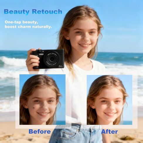 4K Digital Camera for Photography, Autofocus Vlogging Camera for YouTube with WiFi, Point and Shoot Camera for Beginners Teens and Travel (Standard Style) in Saudi Arabia