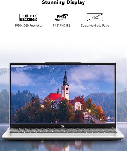 كمبيوتر محمول طالب NIMO مقاس 15.6 بوصة FHD IPS - ذاكرة وصول عشوائي 16 جيجابايت و512 جيجابايت SSD، AMD Ryzen 5 (Beat i5-1135G7، 4 نواة تصل إلى 3.7 جيجا هرتز)، 65 وات نوع C، ضمان لمدة عامين، بصمة الإصبع، لوحة مفاتيح بإضاءة خلفية، Wi-Fi 5، BT5.2 in Kuwait