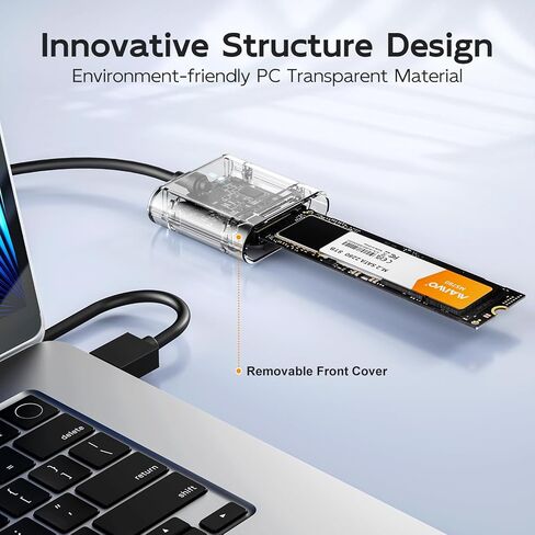MAIWO M.2 SATA SSD Enclosure for B+M Key, USB3.0 to SATA Adapter, 5Gbps M.2 SATA Reader, High-Strength ABS, K1715S in Saudi Arabia