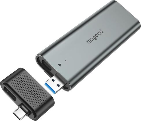 MOGOOD SSD Enclosure, USB 3.2 Gen 2 NVMe SSD Adapter, 10Gbps High-Speed USB/Type C M.2 Case, Plug and Play, Compatible for 2280/2260/2242/2230 SSDs, ABS Material in Saudi Arabia