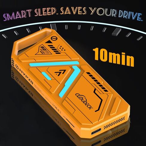 حاوية SSD، USB C خارجي، محول/قارئ M.2 NVMe إلى USB بسرعة 10 جيجابت في الثانية يدعم مفاتيح M وB&M ومحركات أقراص SSD بحجم 2242/2260/2280 in Kuwait