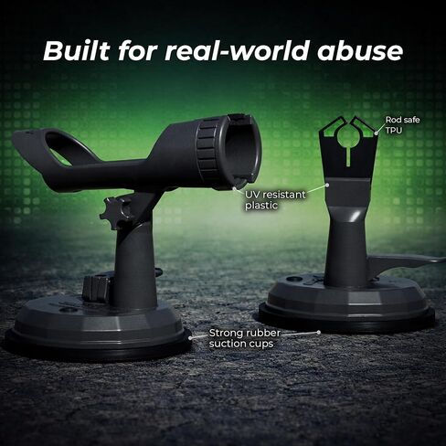 SnapMount S - Suction Cup Fishing Rod Holder for Car - Roof Rack Mount for SUV, Cars & Trucks - Fishing Pole & Fly Rod Holder for Car in Saudi Arabia