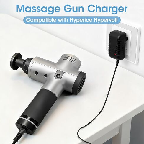 24V Massage Gun Charger Adapter Compatible with Hyperice Hypervolt& Hypervolt Plus, 4.9Ft AC/DC Adapter for Hyperice 42000 038-00 Battery in Saudi Arabia