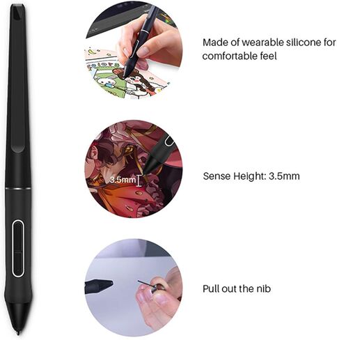 PW517 Digital Painting Pen Tablet Drawing for Kamvas13 22 12 GS1562 / GS1161 / GS2201 / GT-2202 8192 Sensitivity in Saudi Arabia