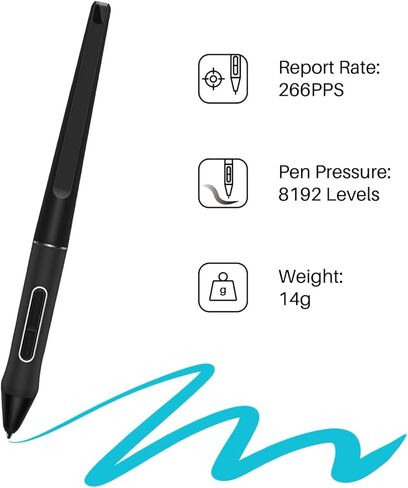 PW517 Digital Painting Pen Tablet Drawing for Kamvas13 22 12 GS1562 / GS1161 / GS2201 / GT-2202 8192 Sensitivity in Saudi Arabia