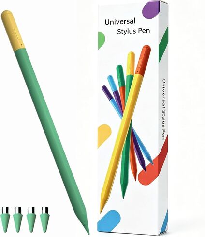 Active Pen for Samsung Galaxy Tab A11, A11+, A9, A9+, A8, A7 Lite, Capacitive Stylus for Samsung Tablet Android Touchscreens, High Precision Digital Pen with 4X Tips/Nibs (Green) in Saudi Arabia