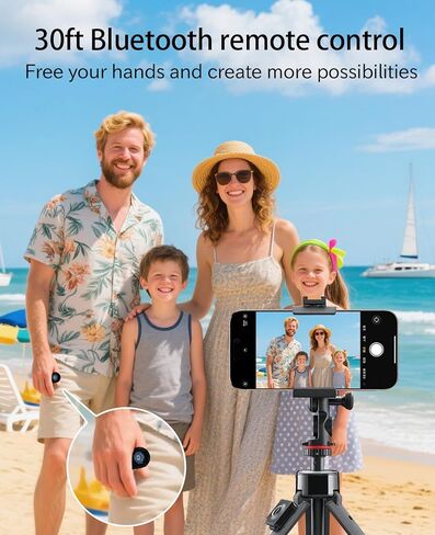 شاشة FLATIC Selfie Monitor لهواتف iPhone وAndroid، شاشة سيلفي للكاميرا الخلفية بقدرة 2000 مللي أمبير في الساعة مع جهاز تحكم عن بعد بلوتوث، مكبر صوت، سطوع 3 مستويات، تسجيل لاسلكي وسلكي بدقة 4K/30FPS، بدون تأخير in Kuwait