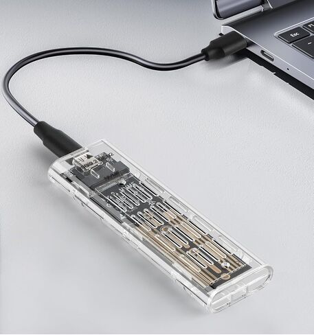 حاوية M.2 NVME SSD، USB 3.2 Gen2 10 جيجابت في الثانية خالية من الأدوات، قارئ SSD يدعم مفاتيح M وM&B بحجم 2280 2260 2242 2230 (ليس لـ SATA NGFF أو mSATA) in Saudi Arabia