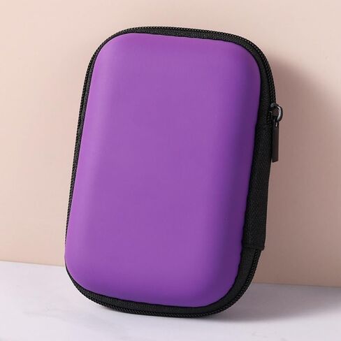 Mini Portable Travel Cable Storage Bag, Compact Zipper Electronic Organizer Pouch with Mesh Pocket, Small Tech Accessory Case for Chargers USB Cords, Sapphire Blue in Saudi Arabia