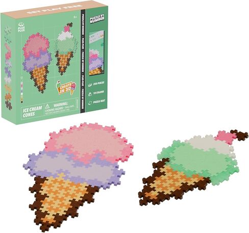 PLUS PLUS - Puzzle by Number - 250 Piece Unicorn - Construction Building Stem/Steam Toy, Interlocking Mini Puzzle Blocks for Kids in Kuwait