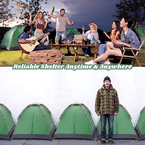 Woanger 12 Pack Bulk 2 Person Camping Tents for Homeless Lightweight Outdoor Tent with Rain Fly and Carrying Bag Waterproof Windproof Setup for Homeless Camping Backpacking in Saudi Arabia