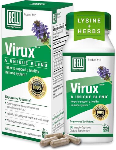Bell Virux™ L Lysine and Red Marine - Natural Herbal Blend, Unique Supplement to Boost The Immune System- Lysine 1000mg Capsules in Saudi Arabia