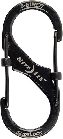 Nite Ize S-Biner SlideLock Stainless Steel Carabiner #2 - Black (3-Pack) in Saudi Arabia