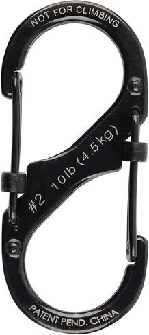 Nite Ize S-Biner SlideLock Stainless Steel Carabiner #2 - Black (3-Pack) in Saudi Arabia