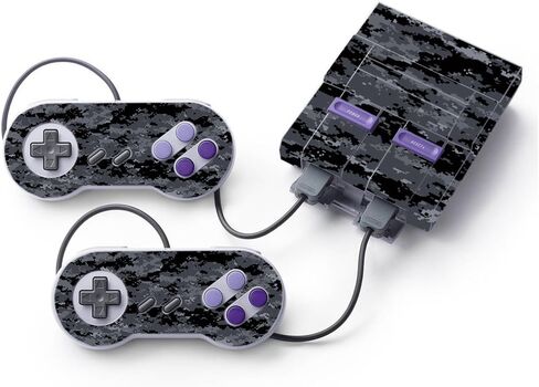 غلاف MightySkins متوافق مع Nintendo Super NES Classic - مموه رقمي | غطاء ملتف واقٍ ومتين وفريد ​​من نوعه من الفينيل | سهل التطبيق والإزالة وتغيير الأنماط | صنع في الولايات المتحدة الأمريكية in Saudi Arabia