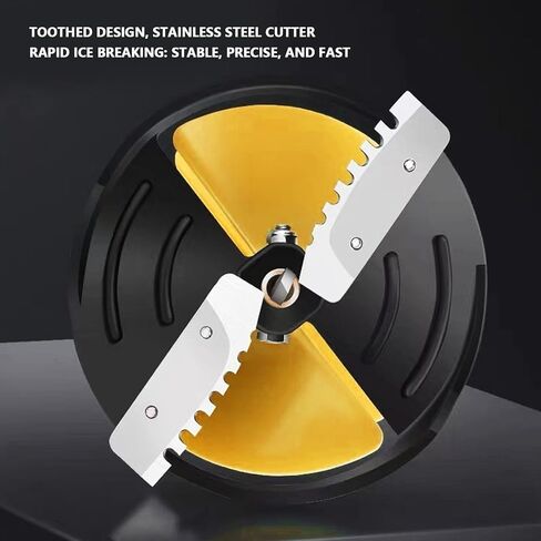 Alomejor Drill Adapter, Electric Ice Fishing Auger with Reinforced Nylon and Carbide Steel for Smooth Drilling in Thick Ice Layers in Saudi Arabia