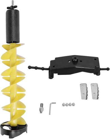 Fafeicy Electric Ice Auger for Fishing Enthusiasts, Nylon Corless Drill with Positioning Tool, Aluminum Alloy Lightweight Design for Easy Ice Drilling in Saudi Arabia