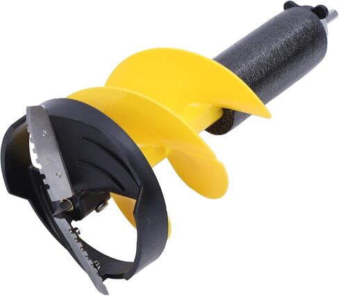 Fafeicy Electric Ice Auger, 8 Inch Drilling Diameter with Floating Water Pipe Design, 17.7 Inch Aluminum Alloy Drill for Ice Fishing Enthusiasts in Saudi Arabia