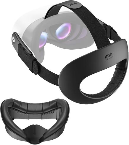 حزام رأس K4 Flex Comfort Lite من KIWI، ملحقات سماعة رأس VR لـ Meta Quest 3 وV3 Face Pad in Saudi Arabia