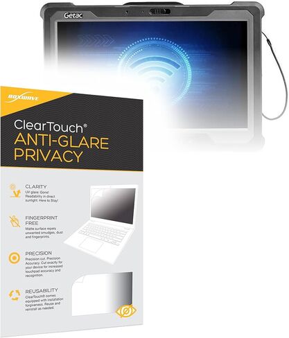 BoxWave Screen Protector Compatible with Getac A140 - ClearTouch Anti-Glare Privacy (2-Pack), Privacy Screen Protector Flexible Film Anti-Glare in Saudi Arabia
