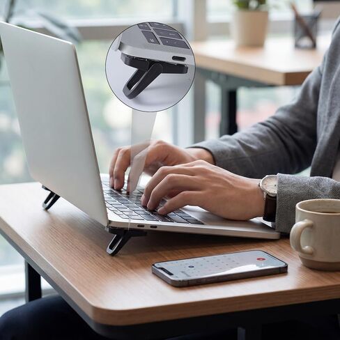 4 Pcs Keyboard Stands, Small Laptop Stand for Desktop Laptop Riser Compatible with MacBook Air/Pro, Lenovo, HP, Dell More in Saudi Arabia
