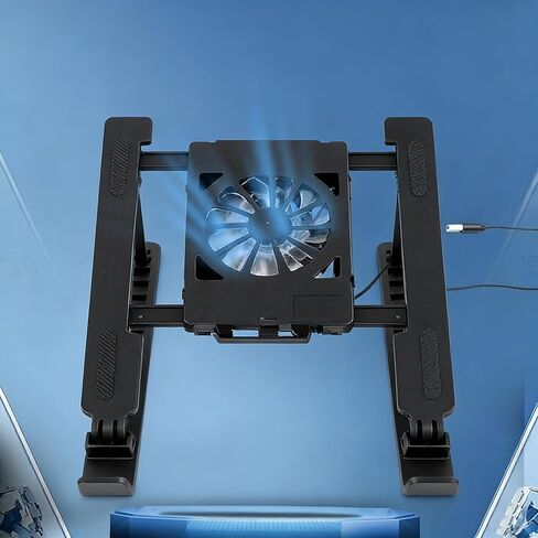 Laptop Cooling Stand, Adjustable Tablet and Laptop Heat Dissipation Rack, Foldable Portable Display Holder for Home & Office in Saudi Arabia