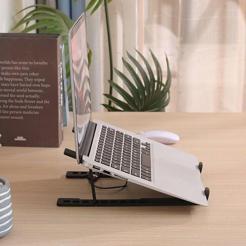 Laptop Cooling Stand, Adjustable Tablet and Laptop Heat Dissipation Rack, Foldable Portable Display Holder for Home & Office in Saudi Arabia