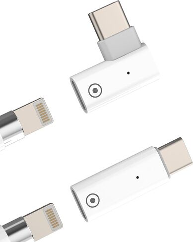 Lightning to USB C Adapter for Apple Pencil for Iphone Generation Charger 1st for Ipad (2Pack) Adaptor Clearance Conector 10th Type C Male Adapeter Convert Port Adaptador Mfi Certified Lighting Female in Saudi Arabia