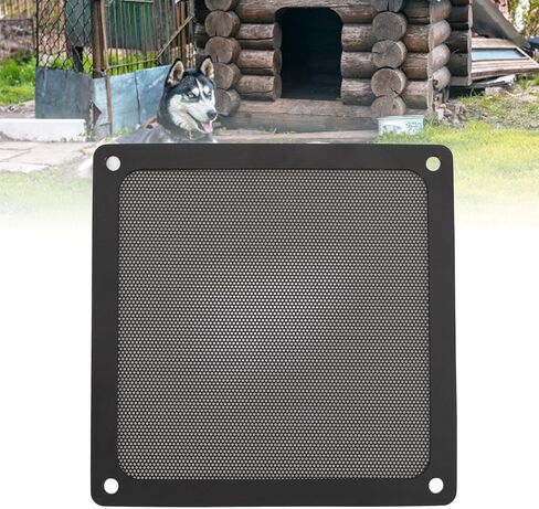 Alomejor Computer Fan Dust Filter Premium Noise Reduction Fine Mesh PVC Fan Grills for PC Cooler Vent 5.51x5.51in 4pcs for Electronic Components (Black) in Saudi Arabia