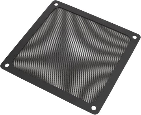 Alomejor Computer Fan Dust Filter Premium Noise Reduction Fine Mesh PVC Fan Grills for PC Cooler Vent 5.51x5.51in 4pcs for Electronic Components (Black) in Saudi Arabia