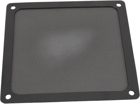 Alomejor Computer Fan Dust Filter Premium Noise Reduction Fine Mesh PVC Fan Grills for PC Cooler Vent 5.51x5.51in 4pcs for Electronic Components (Black) in Saudi Arabia