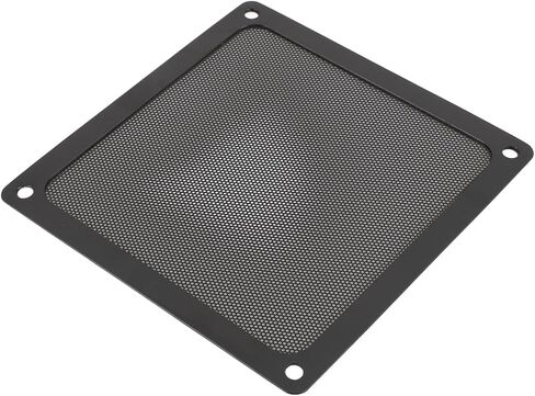Alomejor Computer Fan Dust Filter Premium Noise Reduction Fine Mesh PVC Fan Grills for PC Cooler Vent 5.51x5.51in 4pcs for Electronic Components (Black) in Saudi Arabia