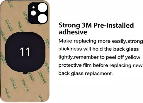 Back Glass Replacement for iPhone 11 Back Cover with Pre-Installed 3M Tape +Tools (iPhone 11 Green) in Kuwait