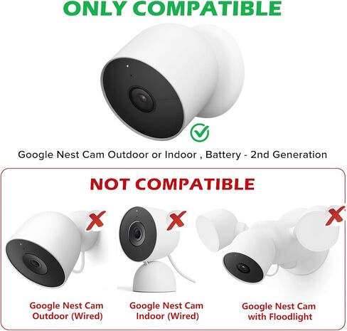 سلك طاقة 40 قدمًا / 12.2 مترًا لكاميرا Google Nest في الهواء الطلق أو في الداخل، بطارية - محول طاقة مقاوم للطقس الثاني، كابل شحن مسطح 5 فولت 2 أمبير لكاميرا Nest بشكل مستمر مع محول قولبة من قطعة واحدة in Saudi Arabia