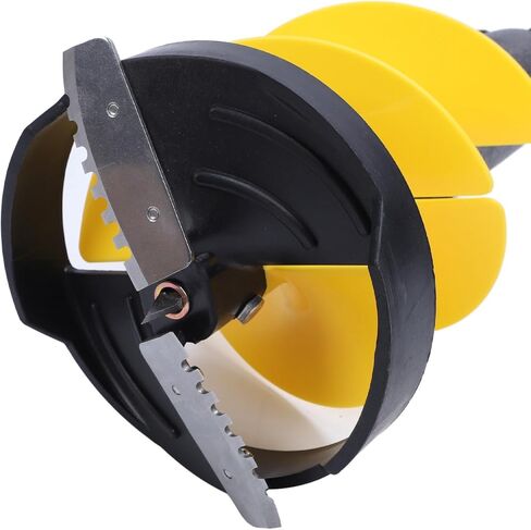 Luocute Ice Drill for Fishing, Portable Ice Auger Drill Attachment for Electric Drilling, Ultra Lightweight with Anti Loss Float, Fishing Auger Bit with Protective Cover, Yellow in Saudi Arabia