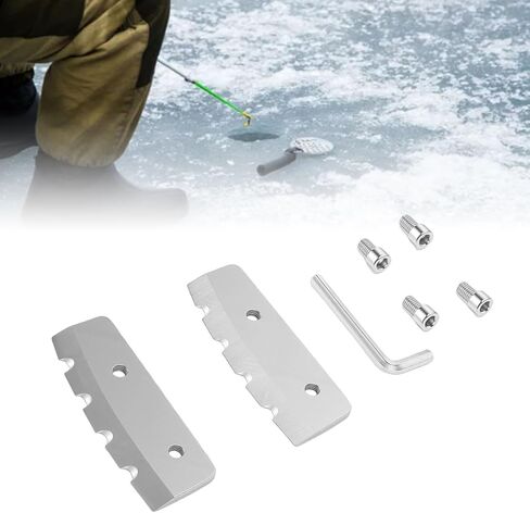 Garosa 6 Inch Ice Auger Blades, 2 Pack Hard Alloy Replacement Blades with Bolts and Nuts, for Ion Manual and Electric Augers in Saudi Arabia
