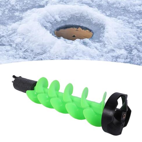 Ice Auger, Nylon Cordless Electric Drill Auger Bit 6in Diameter 29in Length for Ice Drilling Fishing, with Water Float Design and Cutter Guards in Saudi Arabia