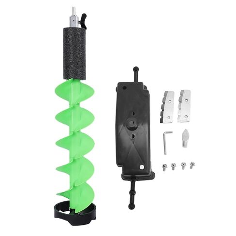 Ice Auger, Nylon Cordless Electric Drill Auger Bit 6in Diameter 29in Length for Ice Drilling Fishing, with Water Float Design and Cutter Guards in Saudi Arabia