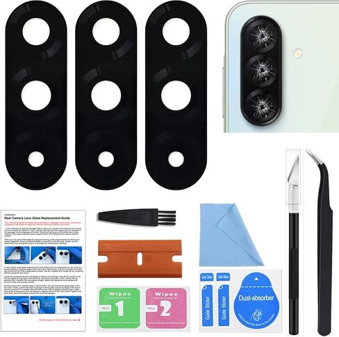 GREEN FUSION 3PCS Rear Camera Lens Glass Replacement Part Compatible with Galaxy A36, with Tools & Instruction in Saudi Arabia