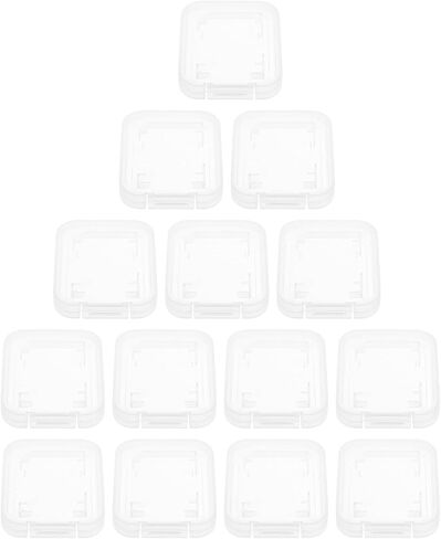 VALICLUD 20pcs Memory Card Storage Case Set Single Slot Portable Card Holder Box for Travel and Electronics Accessories in Saudi Arabia