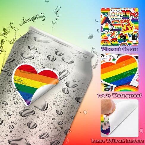 315 قطعة من ملصقات الفخر مجموعة ملصقات قوس قزح من أجل LGBTQ Gay Pride Stuff Accessories الاحتفال المسيرات ديكور المنزل لوازم الحفلات المهرجانات in Kuwait