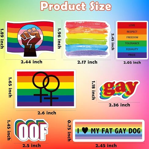 315 قطعة من ملصقات الفخر مجموعة ملصقات قوس قزح من أجل LGBTQ Gay Pride Stuff Accessories الاحتفال المسيرات ديكور المنزل لوازم الحفلات المهرجانات in Kuwait
